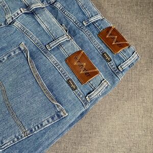 Lot of 2 Wrangler Men's Advanced Comfort Straight Leg Blue Denim Jeans 40x32